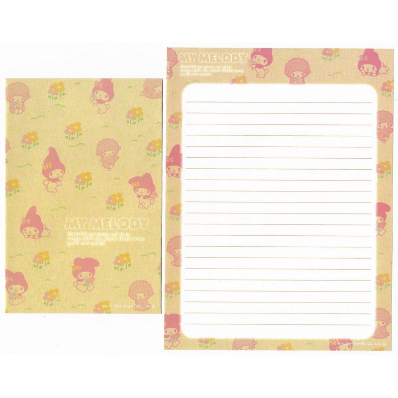 Ano 2004. Conjuntos de Papel de Carta My Melody kit CRVM Sanrio