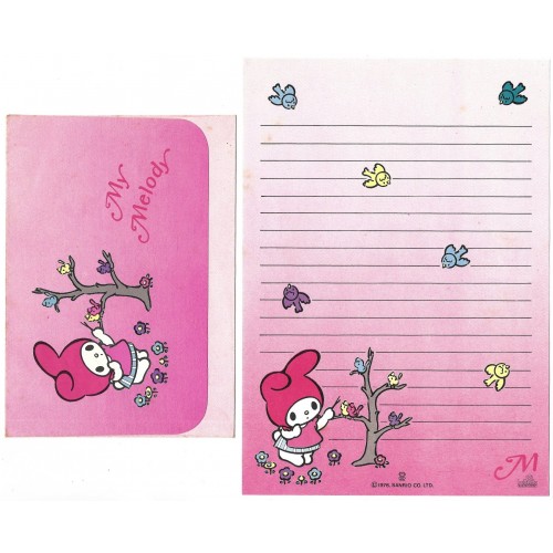 Conjunto de Papel de Carta My Melody M Antigo Butterfly