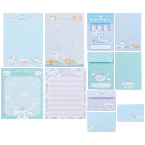 Ano 2019. Kit 3 Conjuntos de Papel de Carta Cinnamoroll Sanrio