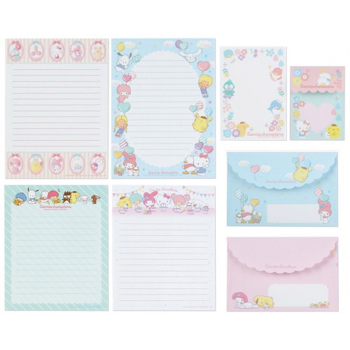 Ano 2021. Kit 3 Conjuntos de Papel de Carta Sanrio Characters