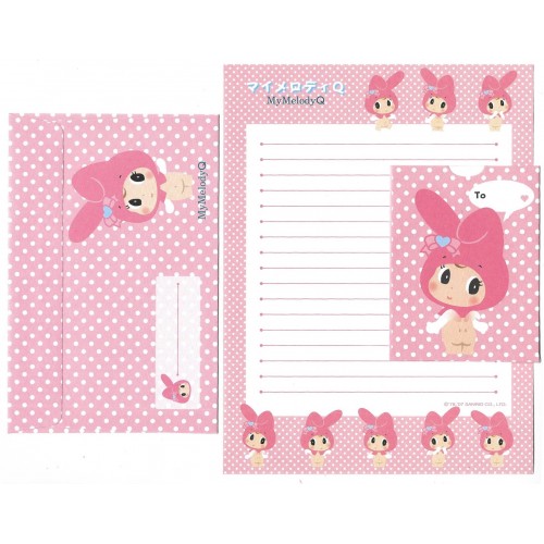 Ano 2007. Conjunto de Papel de Carta My Melody Q Sanrio