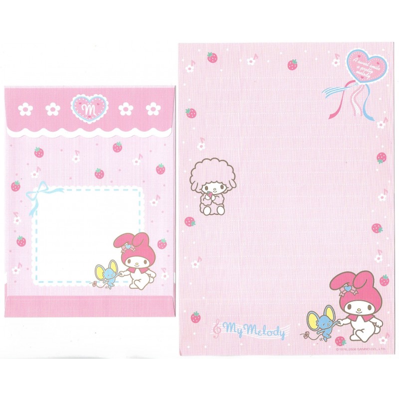 Ano 2006. Conjunto de Papel de Carta My Melody Sweet CRS Sanrio