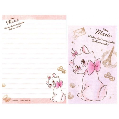 Kit 2 Conjuntos de Mini-Papel de Carta Disney Marie