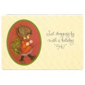 Postcard Antigo Importado Mary Hamilton Holiday HI Hallmark