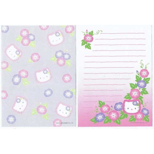 Ano 2002. Kit 2 Papéis de Carta P Regional Kitty Japão Sanrio