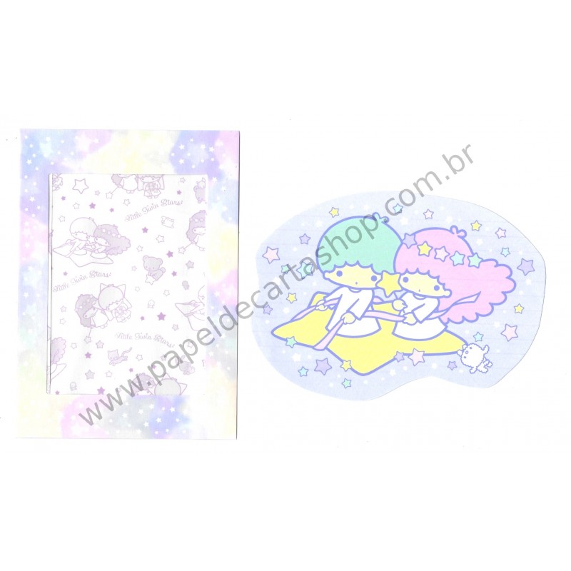 Ano 2015. Conjunto de Papel de Carta Little Twin Stars LLRS1 Sanrio