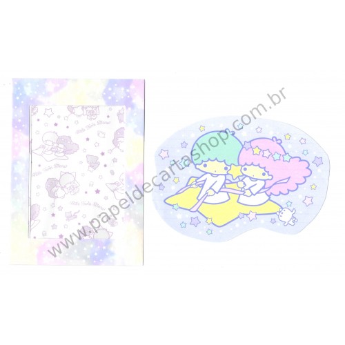 Ano 2015. Conjunto de Papel de Carta Little Twin Stars LLRS1 Sanrio