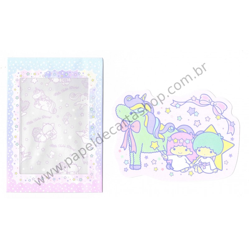 Ano 2015. Conjunto de Papel de Carta Little Twin Stars LLRS2 Sanrio