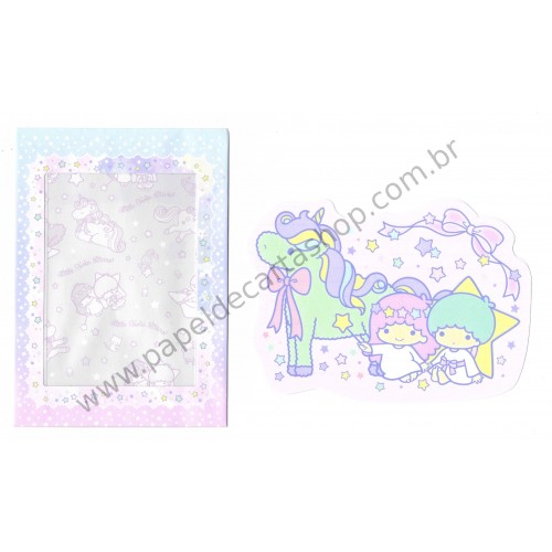 Ano 2015. Conjunto de Papel de Carta Little Twin Stars LLRS2 Sanrio