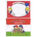 Ano 2017 Mini-Conjunto de Papel de Carta Sanrio Characters Patty & Jimmy