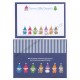 Ano 2017 Mini-Conjunto de Papel de Carta Sanrio Characters Seven Silly Dwarfs