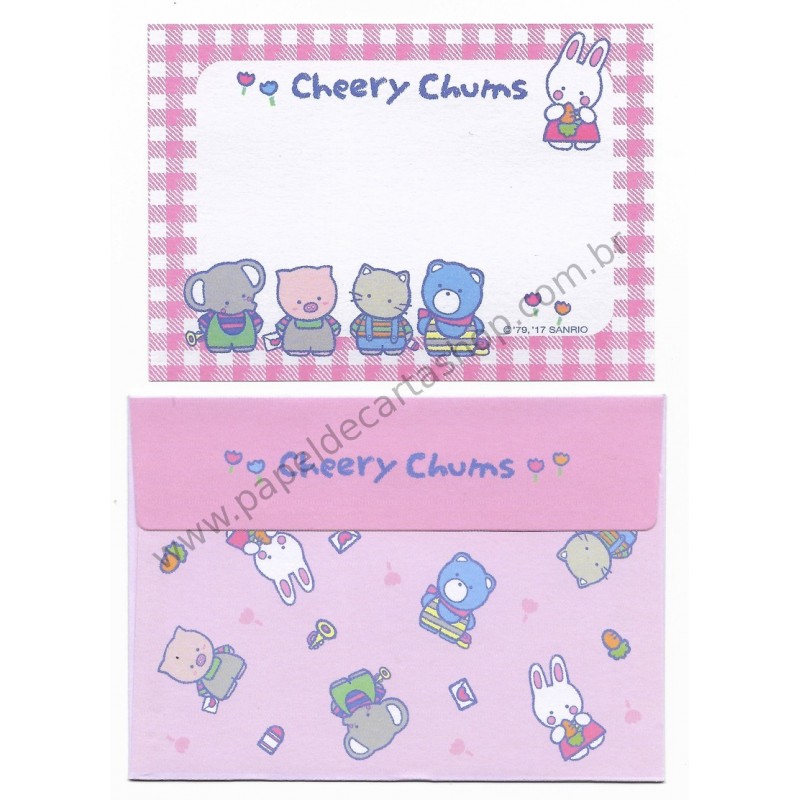Ano 2017 Mini-Conjunto de Papel de Carta Sanrio Characters Cheery Chums