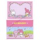 Ano 2017 Mini-Conjunto de Papel de Carta Sanrio Characters My Melody