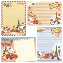 Kit 4 Notas SNOOPY Visit Paris PENAUTS JAPAN