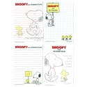 Kit 4 Notas Snoopy and Woodstock CAM Peanuts