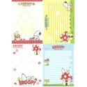 Kit 4 Notas SNOOPY & Woodstock Peanuts Japan