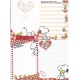 Kit 8 Notas SNOOPY & Woodstock RED Japan