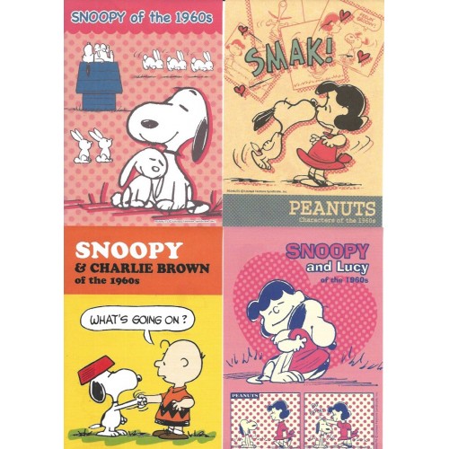 Kit 8 Notas SNOOPY of the 1960's Peanuts Japan