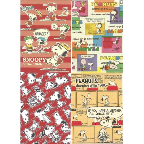 Kit 8 Notas SNOOPY of the 1960's Peanuts Japan