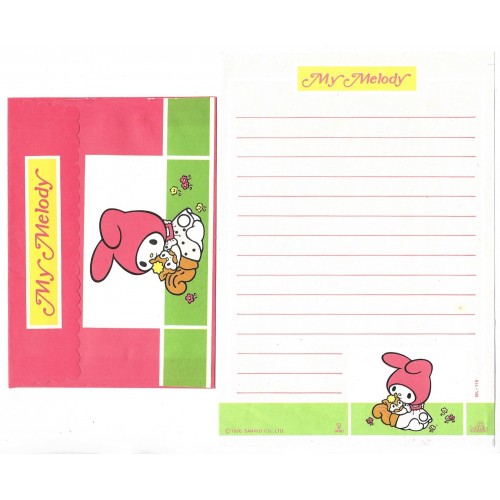 Conjunto de Papel de Carta My Melody ML-119 Antigo Butterfly