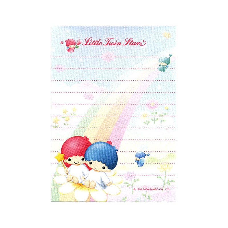 Ano 2004. MEMO Little Twin Stars ESP Sanrio