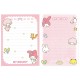 Ano 2006. Kit 2 Notas My Melody Sanrio