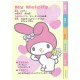 Ano 2006. Kit 6 Notas My Melody's Room Sanrio