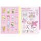 Ano 2006. Kit 6 Notas My Melody's Room Sanrio