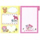 Ano 2004. Kit 6 Notas My Melody's Room Sanrio