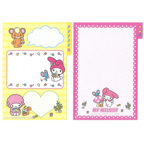 Ano 2004. Kit 6 Notas My Melody's Room Sanrio