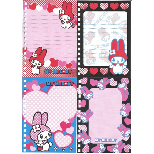 Ano 2003. Kit 4 notas My Melody VMP Sanrio