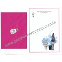 Conjunto de Papel de Carta com Envelope IT GIRLS FRASES - MALU