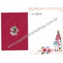 Conjunto de Papel de Carta com Envelope IT GIRLS FLOWERS - CHARLOTTE