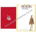 Conjunto de Papel de Carta com Envelope IT GIRLS FLOWERS - IVE