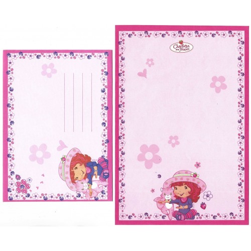 Conjunto de Papel de Carta Importado Charlotte & Fraises CRS