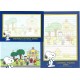 Conjunto de Papel de Carta Snoopy Universal Studios Japan BLUE