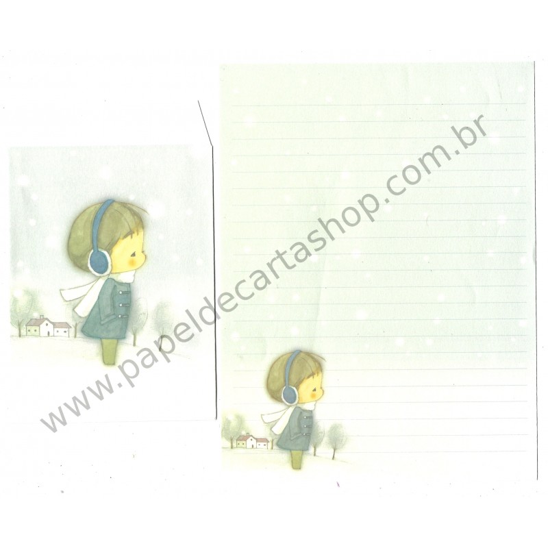 Conjunto de Papel de Carta Importado AMY & TIM 07