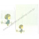 Conjunto de Papel de Carta Importado AMY & TIM 07