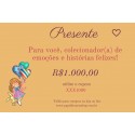 1000. Vale Presente Papel de Carta Shop