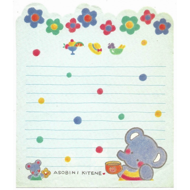 Ano 1991. Papel de Carta Cheery Chums CAZ Vintage Sanrio