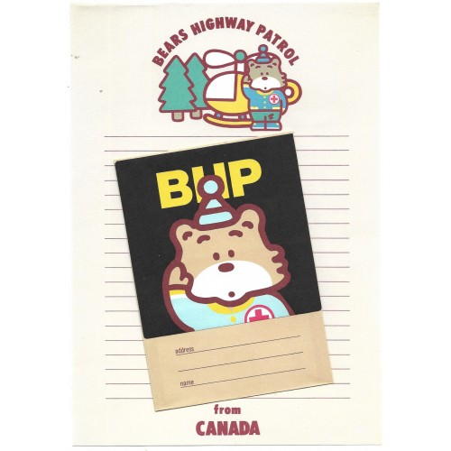 Conjunto de Papel de Carta Vintage BHP CVM Canada Ann Co JAPAN