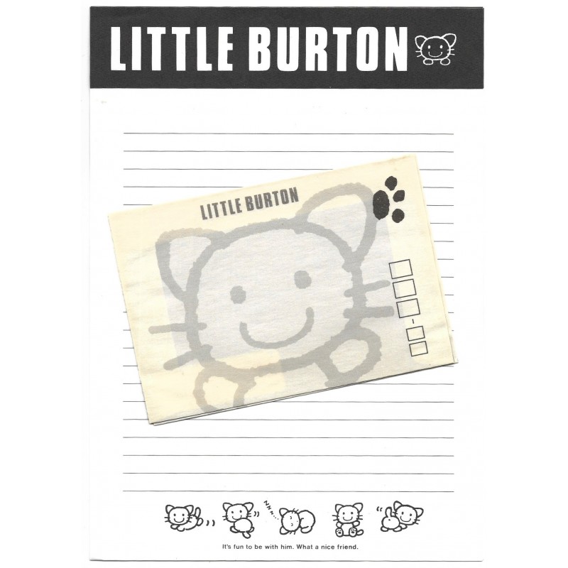 Conjunto de Papel de Carta Antigo (Vintage) Little Burton - Japan