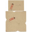 Conjunto de Papel de Carta Antigo (Vintage) Flubby Girl St. House