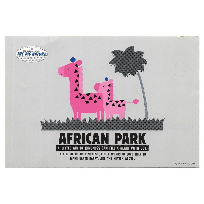 Postcard Postal African Park San-X Japan