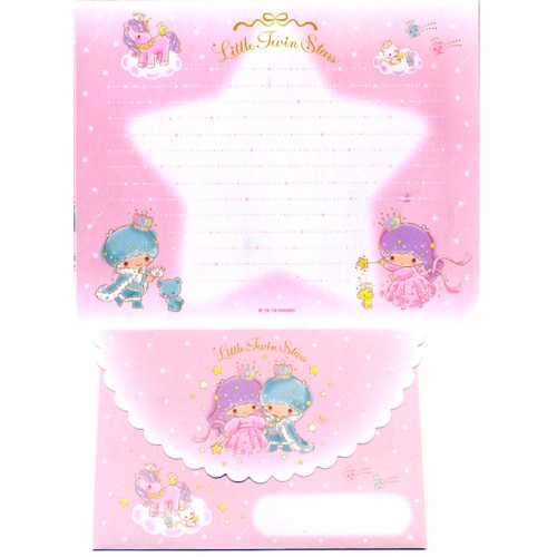 Ano 2019. Conjunto de Papel de Carta Little Twin Stars Sanrio