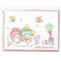 Ano 2014. Cartão Christmas Little Twin Stars CAZ SANRIO