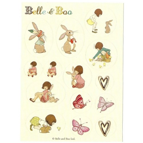 Cartela de Adesivos Belle and Boo Ltd