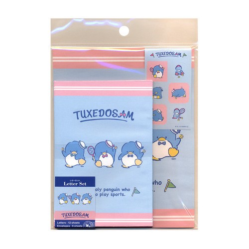 Ano 2019. Bloco de Papel de Carta Tuxedosam Sanrio