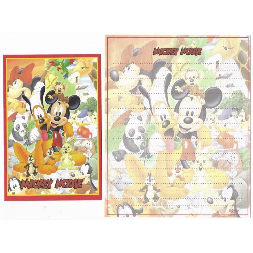 Conjunto de Papel de Carta Disney Mickey Mouse CVM