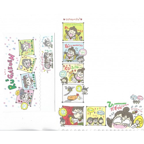 Ano 1993. Kit 3 Conjuntos de Papel de Carta RuRuRuGakuen Vintage Sanrio